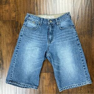 ECKO UNLTD. Boys Shorts Baggy Fit Vintage Light Wash Size 14 100% Cotton